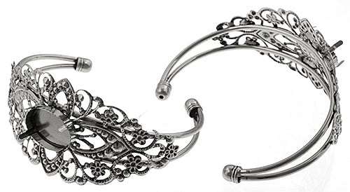 Filigree Cuff 68mm With Setting Adjustable 3pcs
