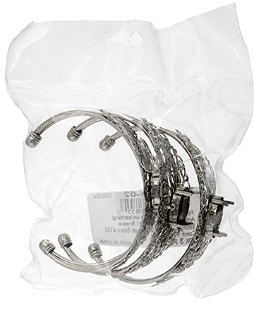 Filigree Cuff 68mm With Setting Adjustable 3pcs
