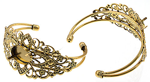 Filigree Cuff 68mm With Setting Adjustable 3pcs