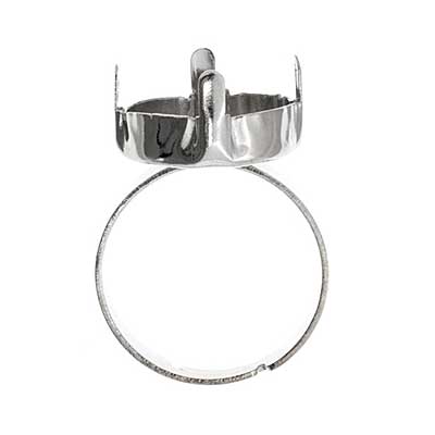 Filigree Ring Round With Setting Adjustable 6pcs - Cosplay Supplies Inc