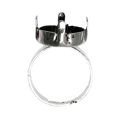 Filigree Ring Round With Setting Adjustable 6pcs - Cosplay Supplies Inc