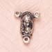 Religious Pendant "Mary & Child" 3 Hole 6x12mm Nickel