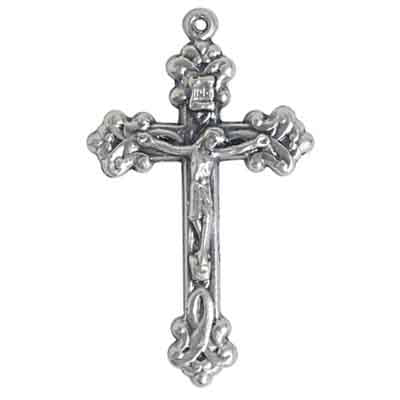 Religious Cross Nickel 30x50mm Without Ring