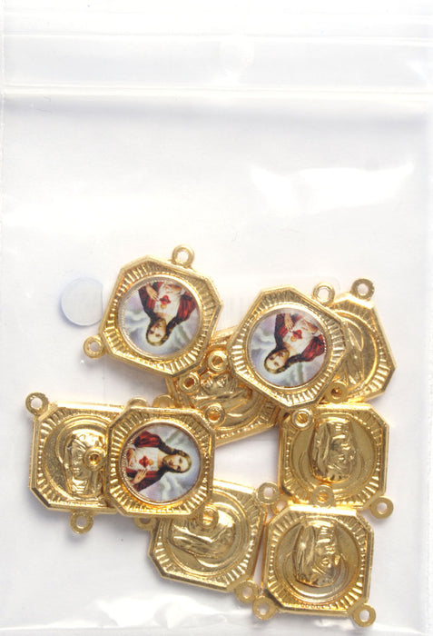 Medal With 3 Loops Sacred Heart Of Jesus