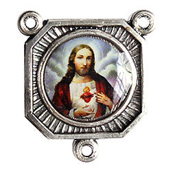 Medal With 3 Loops Sacred Heart Of Jesus