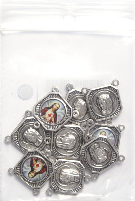 Medal With 3 Loops Sacred Heart Of Jesus