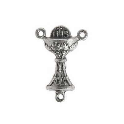 Religious Pendant Chalice 23x12mm Nickel 3 Rings