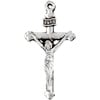 Religious Cross Antique Silver 39x20mm With Ring Lead & Nickel Free