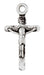 Religious Cross Antique Silver 22x12mm With Ring Lead & Nickel Free