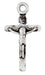 Religious Cross Antique Silver 22x12mm With Ring Lead & Nickel Free