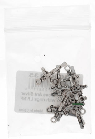 Religious Cross Antique Silver 22x12mm With Ring Lead & Nickel Free