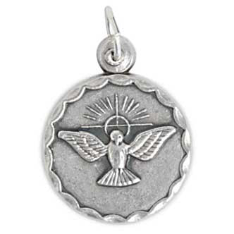 Religious Pendant Holy Spirit 18mm Nickel