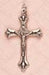 Crucifix Fancy Ends Silver 40x25mm