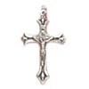 Crucifix Fancy Ends Silver 40x25mm