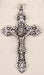 Crucifix Fancy 50x34mm Silver