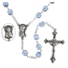 Fire-Polished 7mm Rosary Silver