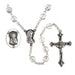 Fire-Polished 7mm Rosary Silver