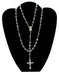 Fire-Polished 7mm Rosary Silver