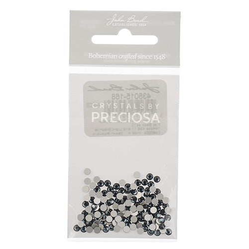 Preciosa Czech Crystal Viva12 Flat Back 438 11 612 Light Graphite