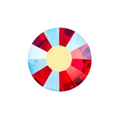 Preciosa Czech Crystal Viva12 Flat Back SS6 438 11 630 Light Siam Aurora Borealis