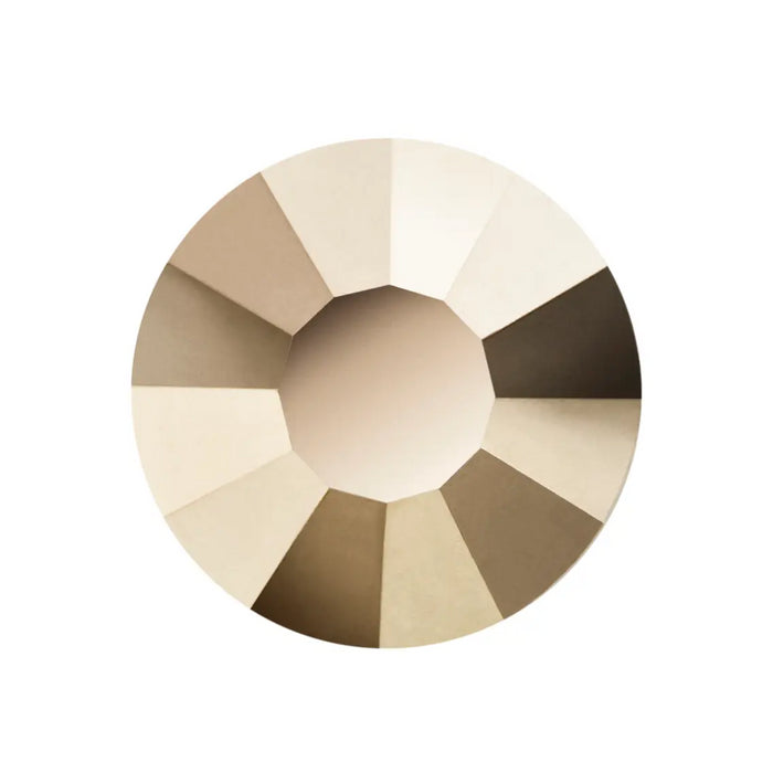 Preciosa Czech Crystal Viva12 Flat Back SS16  438 11 612 Crystal Starlight Gold