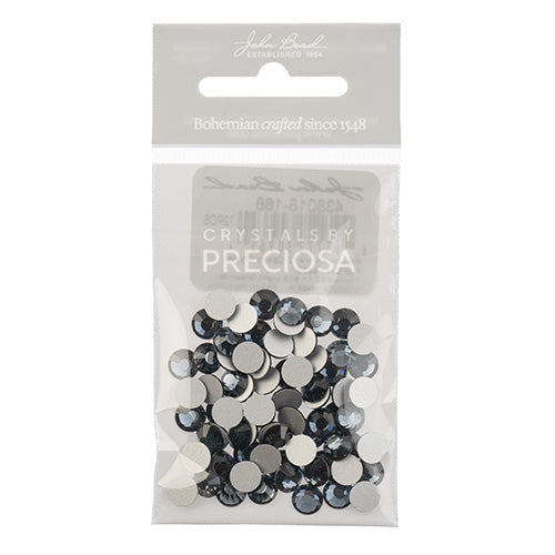 Preciosa Czech Crystal Viva12 Flat Back 438 11 612 Light Graphite