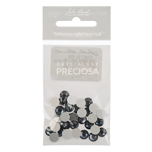 Preciosa Czech Crystal Viva12 Flat Back 438 11 612 Light Graphite