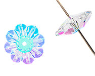 Preciosa Czech Crystal Flower 8mm 144pcs 438 52 301 Crystal AB