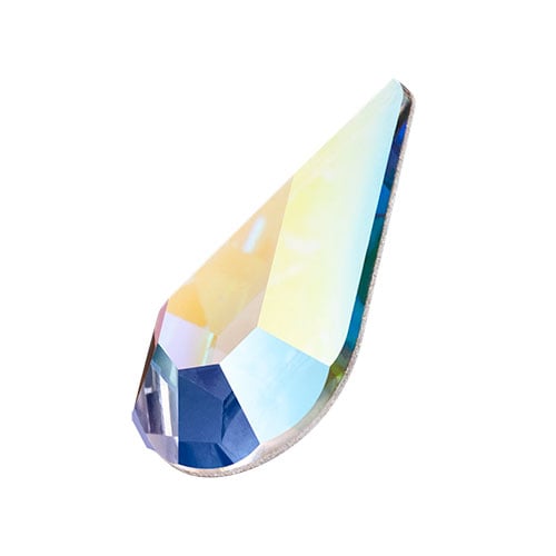 Preciosa Czech Flat Back Pear Hotfix 438 15 110 6x3.6mm Crystal Aurora Borealis