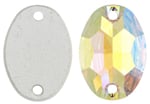 Preciosa Sew On MC Crystal 62 301 Oval 2-hole