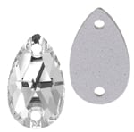 Preciosa Sew On MC Crystal 67 301 Pear 2-Hole