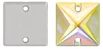 Preciosa Sew On MC Crystal 73 303 Square 2-Hole