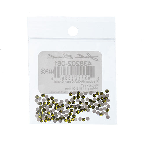 Preciosa Maxima Czech Crystal Flat Back 438 11 615 Olivine