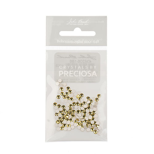 Preciosa Maxima Czech Crystal Flat Back 438 11 615 Acid Yellow