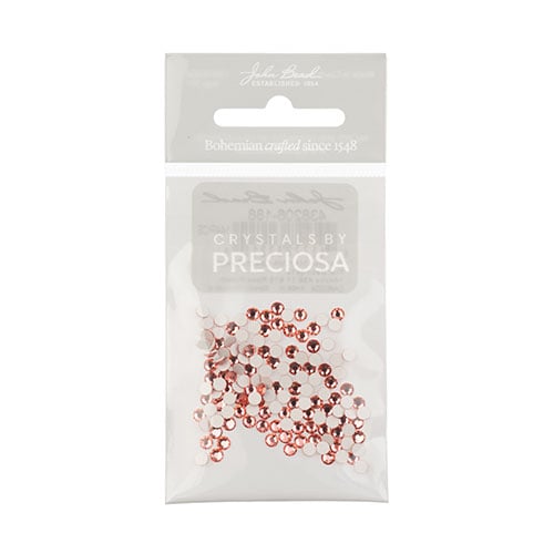 Preciosa Maxima Czech Crystal Flat Back 438 11 615 Rose Peach