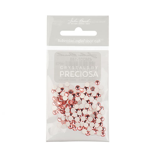 Preciosa Maxima Czech Crystal Flat Back 438 11 615 Rose Peach