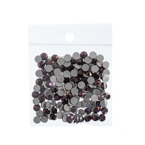 Preciosa Maxima Czech Crystal Flat Back 438 11 615 Jet Brown Flare