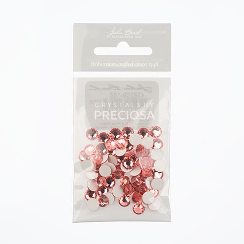 Preciosa Maxima Czech Crystal Flat Back 438 11 615 Rose Peach