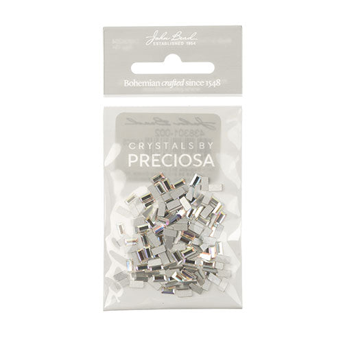 Preciosa Czech Crystal Flat Back Baguette 5x2.5mm 144pcs 438 26 210 Foiled 