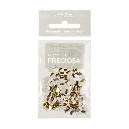 Preciosa Czech Crystal Flat Back Baguette 5x2.5mm 144pcs 438 26 210 Foiled 