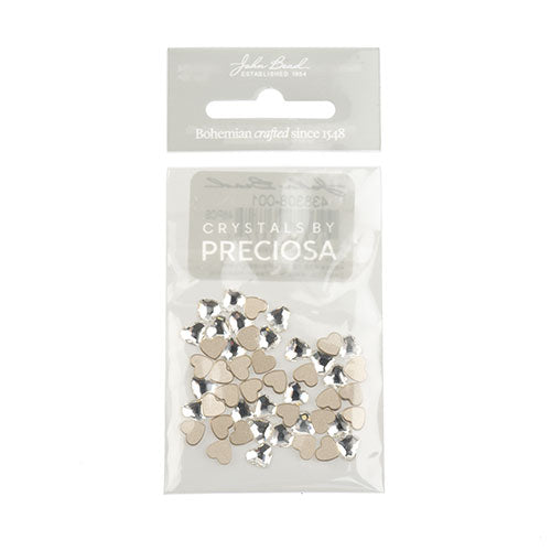 Preciosa Czech Crystal Flat Back Heart 438 18 301 Foiled 
