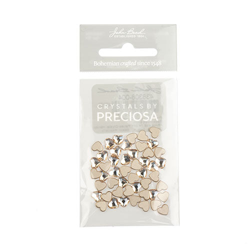 Preciosa Czech Crystal Flat Back Heart 438 18 301 Foiled 