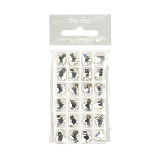 Preciosa Czech Crystal Flat Back Heart 438 18 301 Foiled 