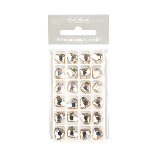 Preciosa Czech Crystal Flat Back Heart 438 18 301 Foiled 