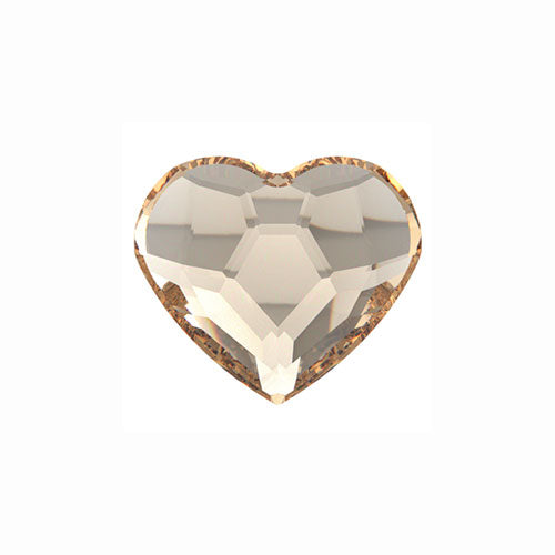 Preciosa Czech Crystal Flat Back Heart 438 18 301 Foiled