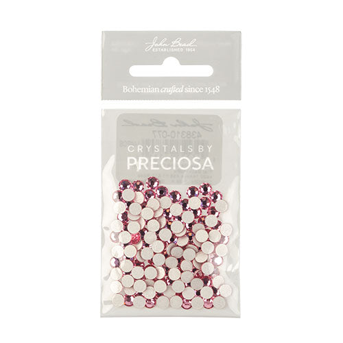 Preciosa Maxima Czech Crystal Flat Back Hotfix 438 11 615 Rose