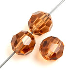 Preciosa Czech Crystal Round Bead Simple 451 19 602 Light Colorado Topaz