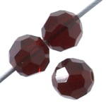 Preciosa Czech Crystal Round Bead Simple 451 19 602 Garnet
