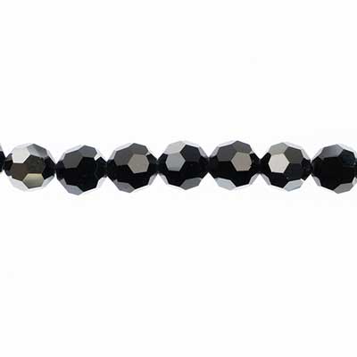 Preciosa Czech Crystal Round Bead Simple 451 19 602 Hematite Halfcoat