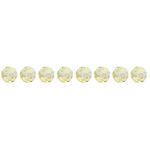 Preciosa Czech Crystal Round Bead Simple 4mm 40pcs 451 19 602 Jonquil Aurora Borealis